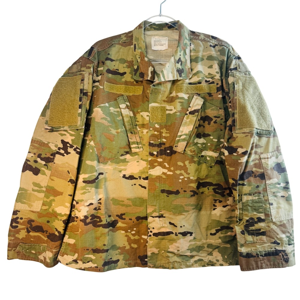 US Army Combat Uniform Coat Medium Regular OCP Camo Ripstop Military‎ Jacket